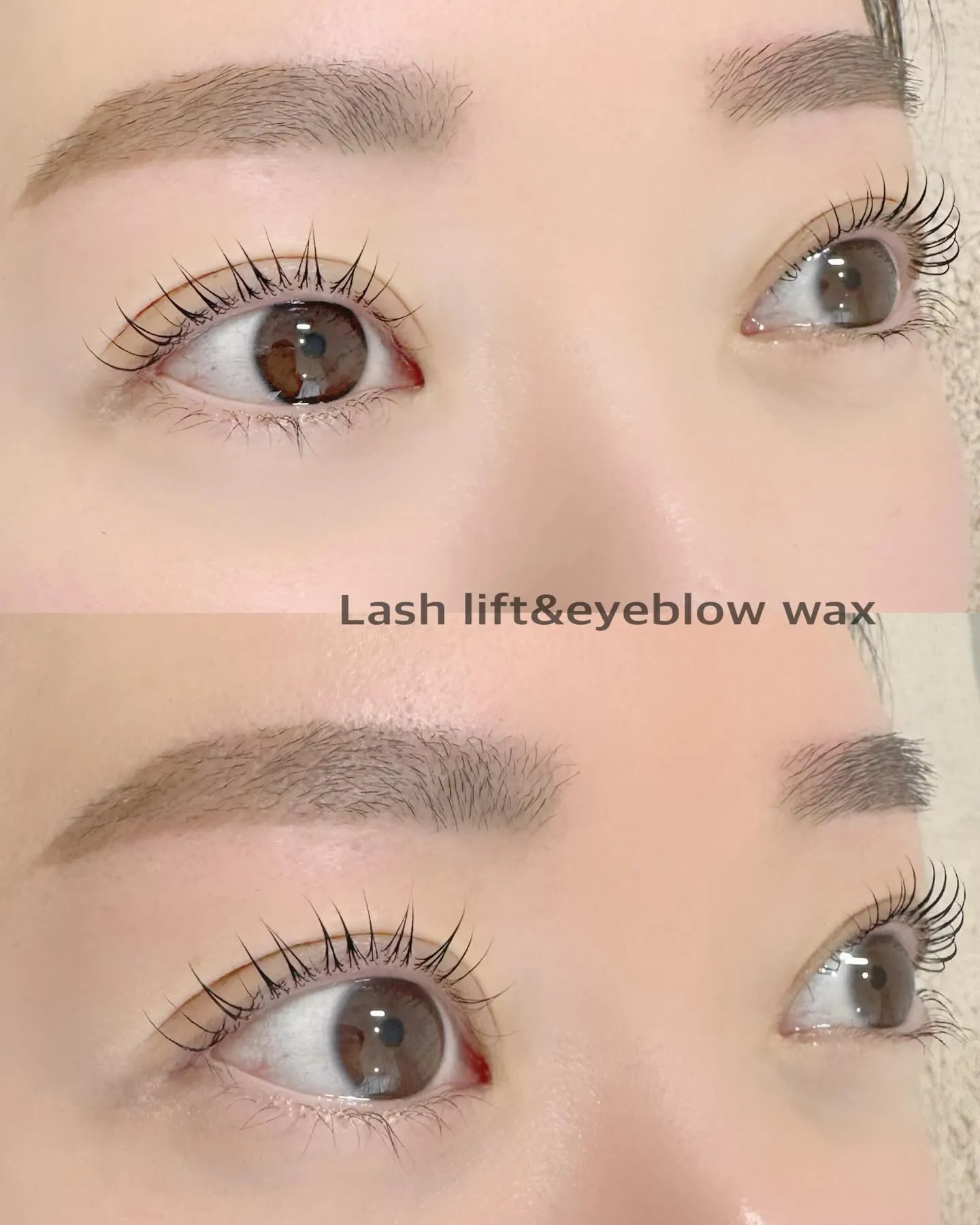 Lash lift &eyeblow wax🌈🤍