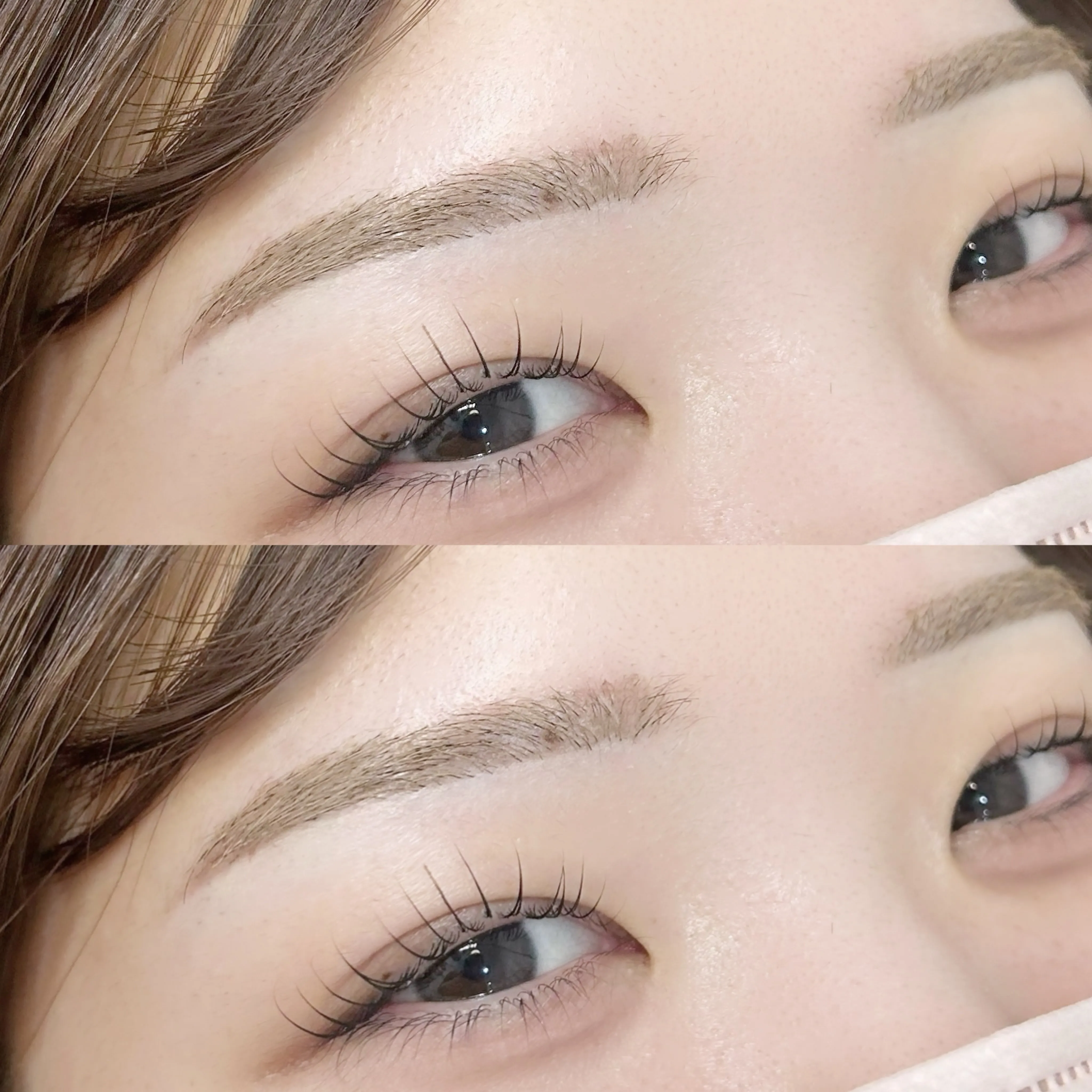 ラッシュリフト＋眉毛スタイリング✦.°